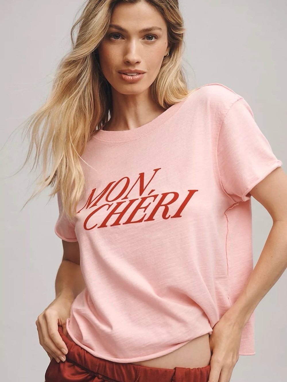 Mon Chéri Pink Graphic Tee